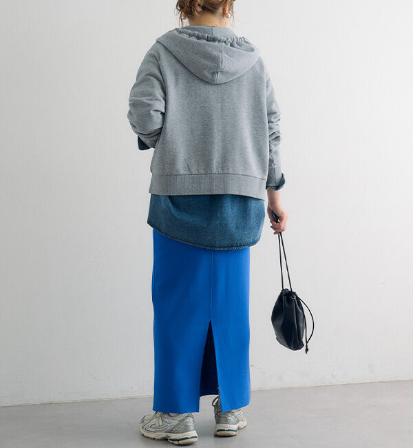  「ダブルジップ裏毛スウェットパーカー」|パーカー|