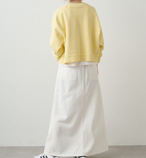  「ロゴ刺繍ショートスウェット」|プルオーバー|