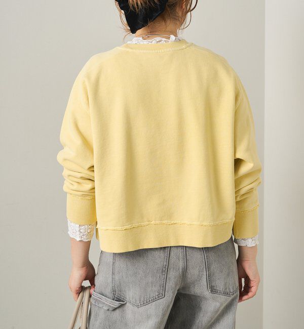  「ロゴ刺繍ショートスウェット」|プルオーバー|