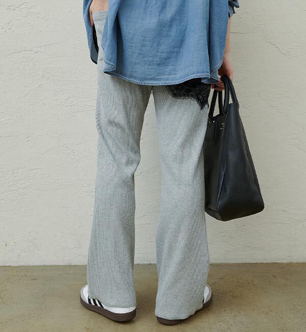  「【＠noricorico102企画】《-3キロ見え》微フレアリブパンツ」|その他|