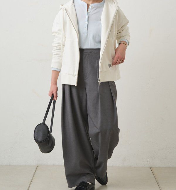  「前後2WAYシアーワッフルカットソー」|プルオーバー|