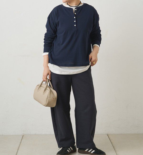  「前後2WAYシアーワッフルカットソー」|プルオーバー|