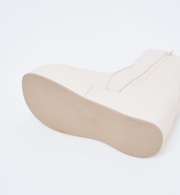  「【マイナス3キロ見え】サイドゴアボリュームソールショートブーツ」|その他|