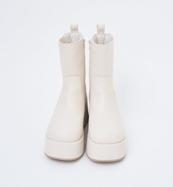  「【マイナス3キロ見え】サイドゴアボリュームソールショートブーツ」|その他|