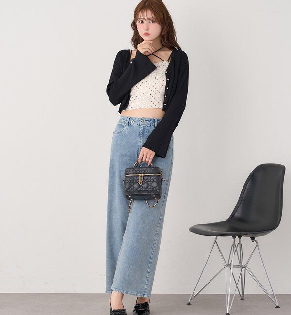  「ベル袖リブカーデ」|ニット・セーター|