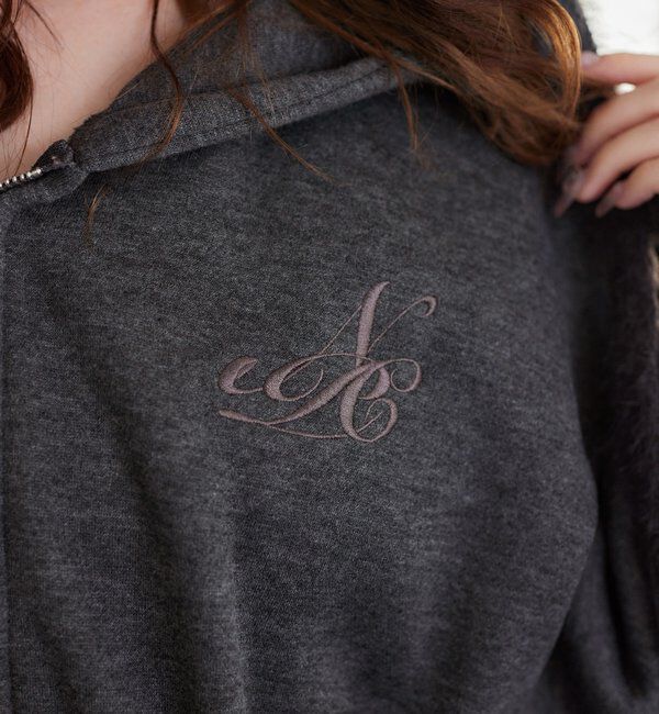  「ロゴ刺繍入り裏起毛ビッグパーカー」|プルオーバー|