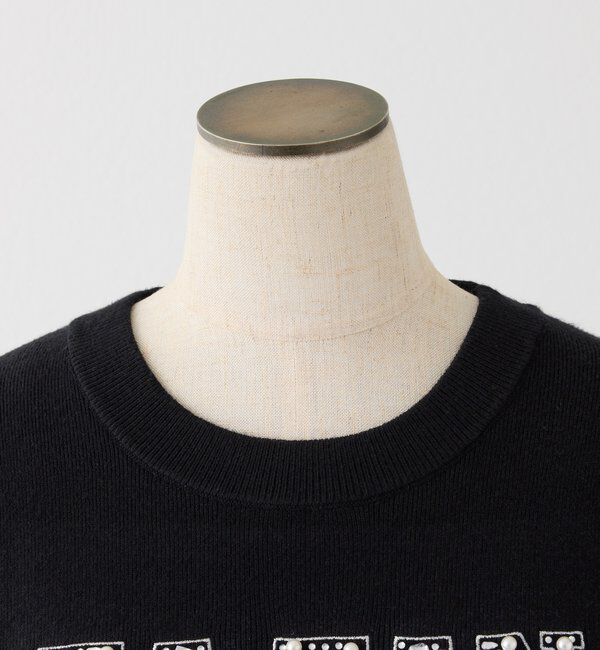  「キラキラビジューロゴニット」|ニット・セーター|