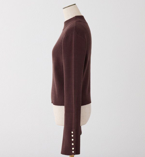  「金ボタンハイネックニット」|ニット・セーター|
