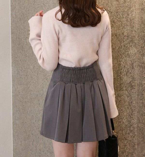  「金ボタンハイネックニット」|ニット・セーター|