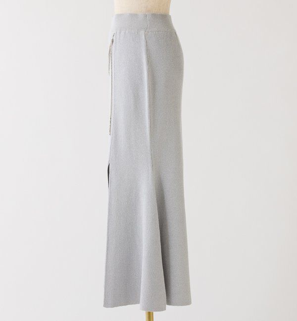  「スリット入りニットスカート」|スカート|