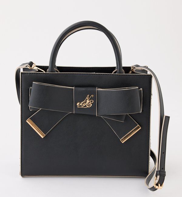  「【WEB限定】リボンモチーフトートバッグ／ショルダーにもなる」|ショルダー・メッセンジャー|