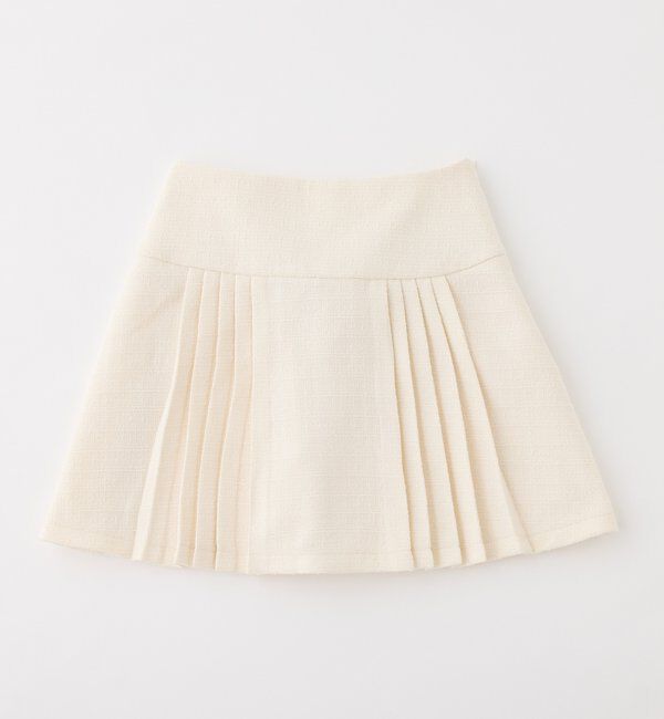  「【SMサイズ展開あり】ツイードプリーツミニスカート」|スカート|