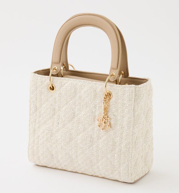  「チャーム付きキルティングミニトートバッグ」|ショルダー・メッセンジャー|