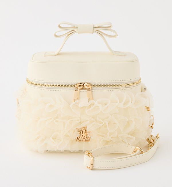  「チュールフリルリボンバニティバッグ」|ショルダー・メッセンジャー|