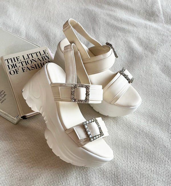  「ビジューバックルスポサン」|その他|アイボリー