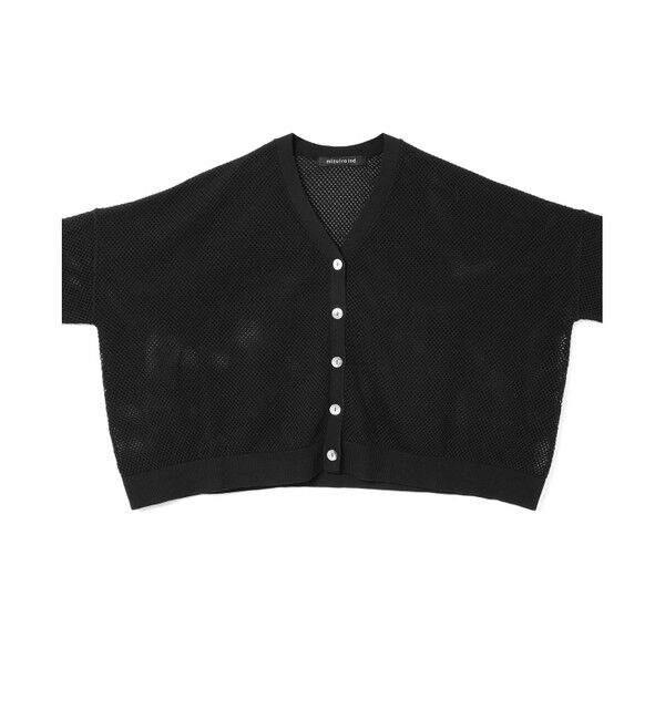 mizuiro ind「mizuiro ind シアーパターンVネックカーディガン」|カーディガン|