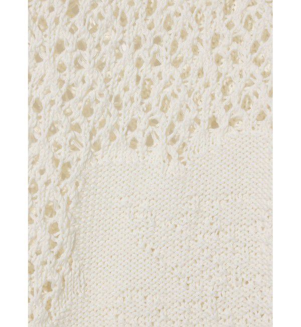 MIDIUMISOLID「MIDIUMISOLID for Ladies レースメッシュカーディガン」|ニット・セーター|