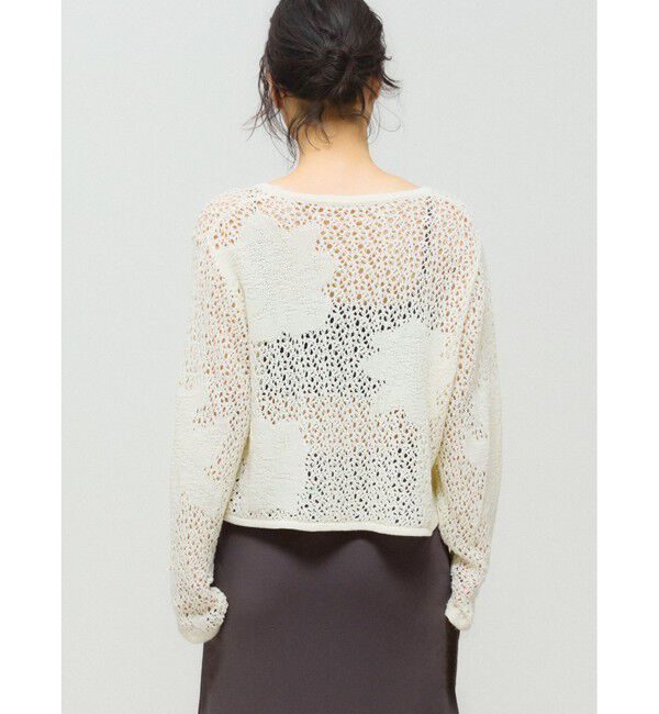 MIDIUMISOLID「MIDIUMISOLID for Ladies レースメッシュカーディガン」|ニット・セーター|