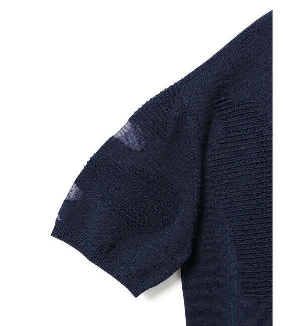 mizuiro ind「mizuiro ind シアーパターンチュニック」|ニット・セーター|