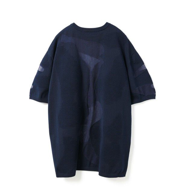 mizuiro ind「mizuiro ind シアーパターンチュニック」|ニット・セーター|