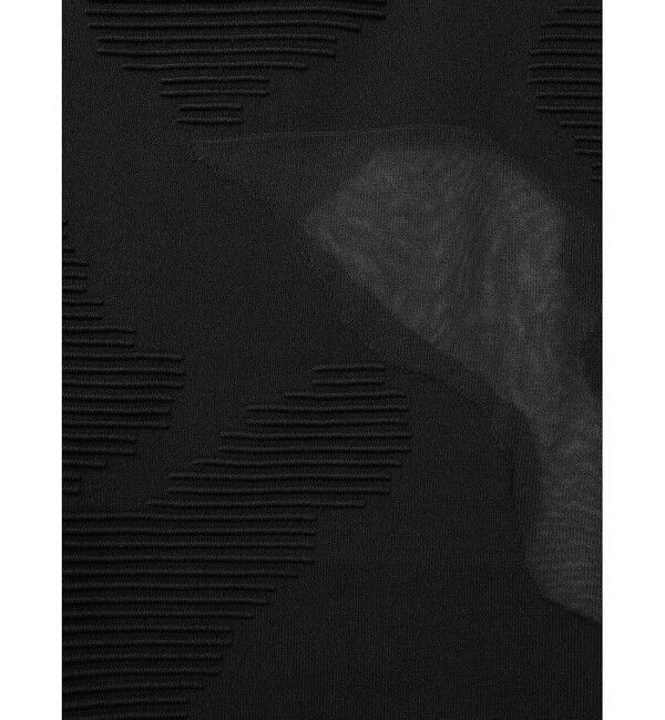 mizuiro ind「mizuiro ind シアーパターンチュニック」|ニット・セーター|