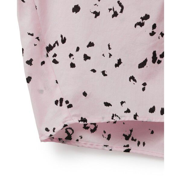 mizuiro ind「mizuiro ind プリントスタンドカラーコクーンシャツ」|シャツ・ブラウス|