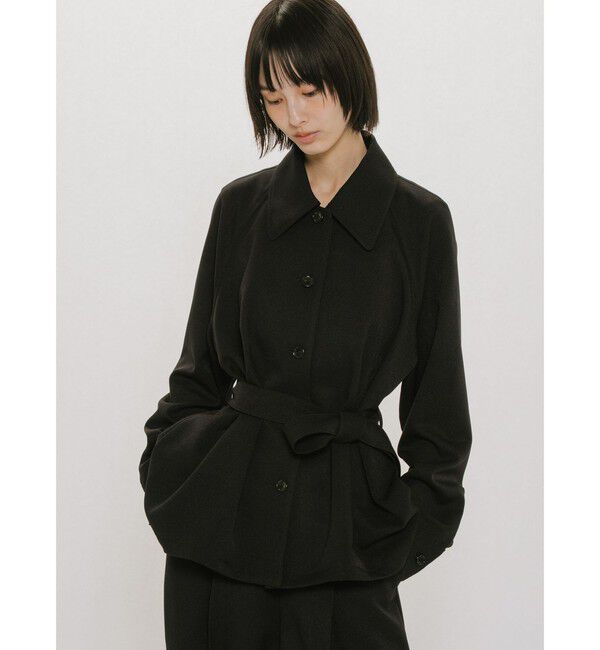 MIDIUMISOLID「MIDIUMISOLID for Ladies ステンカラーシャツジャケット」|シャツ・ブラウス|