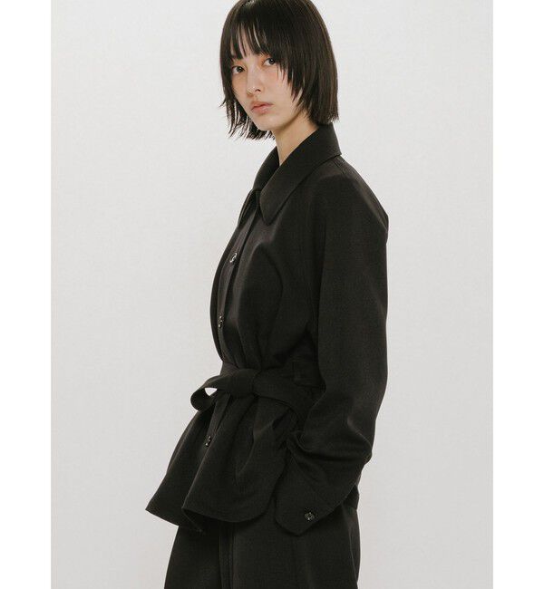 MIDIUMISOLID「MIDIUMISOLID for Ladies ステンカラーシャツジャケット」|シャツ・ブラウス|