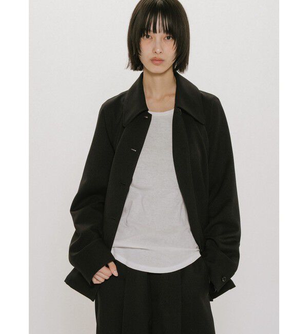 MIDIUMISOLID「MIDIUMISOLID for Ladies ステンカラーシャツジャケット」|シャツ・ブラウス|