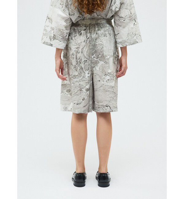 mizuiro ind「mizuiro ind マーブルプリントキュロットパンツ」|その他|