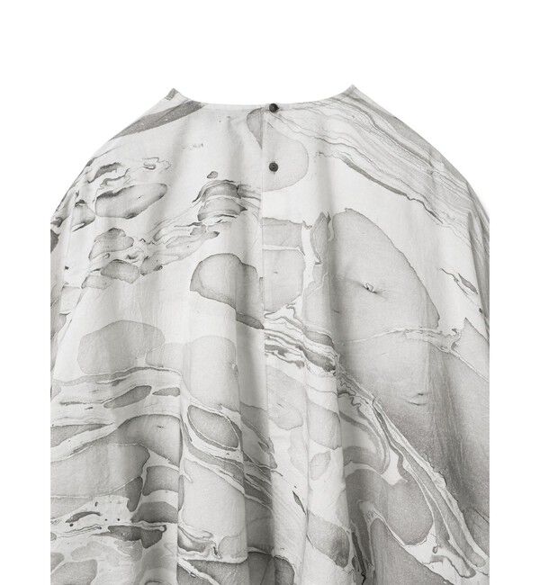 mizuiro ind「mizuiro ind マーブルプリントワイドプルオーバー」|シャツ・ブラウス|