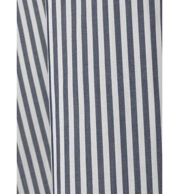 mizuiro ind「mizuiro ind ストライプカバーオール」|シャツ・ブラウス|