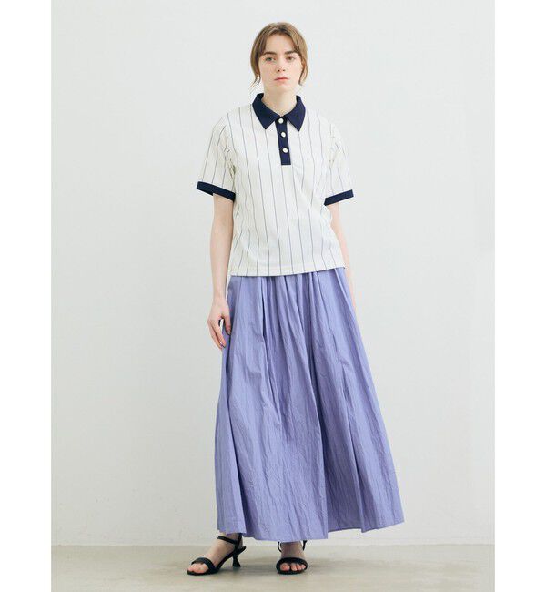 MARMARMAR「MARMARMAR タックボリュームスカート」|スカート|ブルー