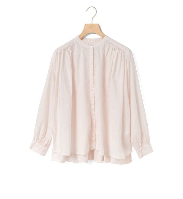 MidiUmi「MidiUmi ギャザーワイドシャツ」|シャツ・ブラウス|ライトピンク
