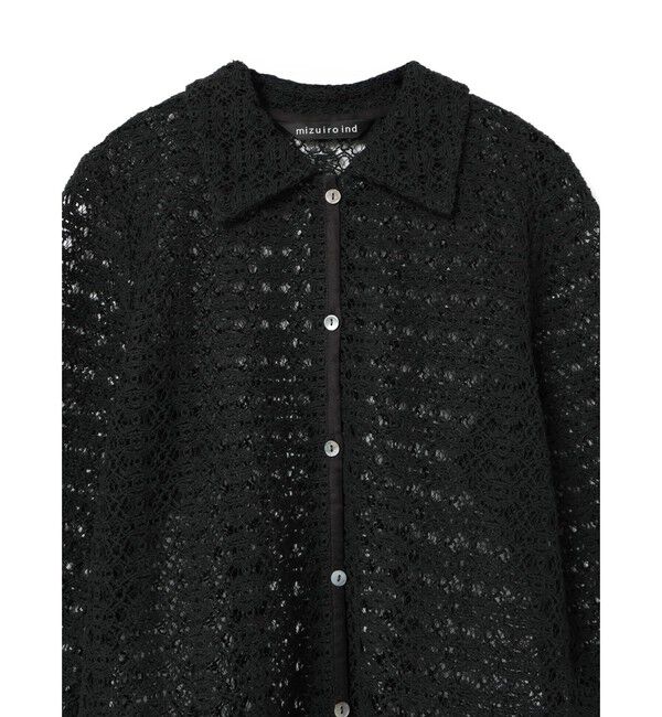 mizuiro ind「mizuiro ind レースシャツ」|シャツ・ブラウス|