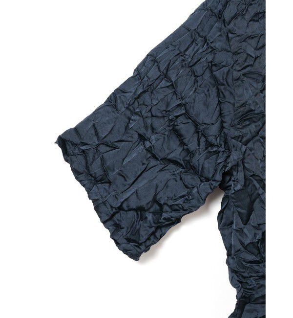 mizuiro ind「mizuiro ind ワッシャーハーフスリーブシャツ」|シャツ・ブラウス|