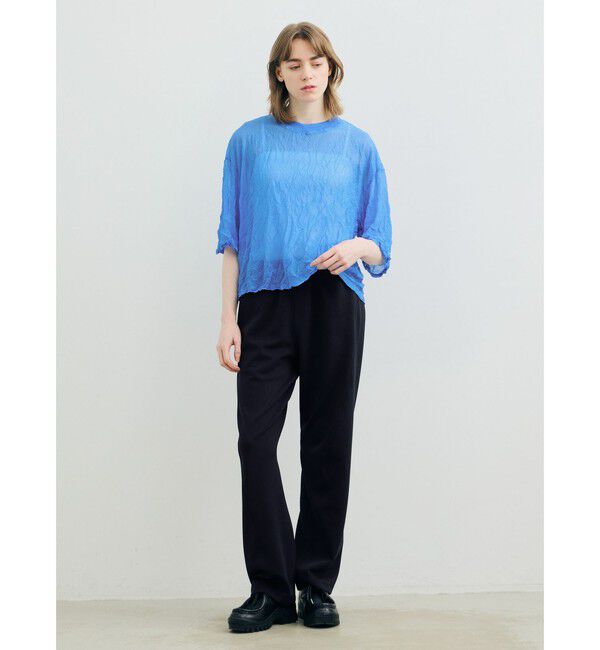 MARMARMAR「MARMARMAR ワッシャープロセスTシャツ」|Tシャツ・カットソー|ブルー