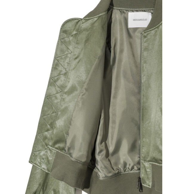 MIDIUMISOLID「MIDIUMISOLID Men&rsquo;s ブリーチサテンMA-1」|テーラードジャケット|