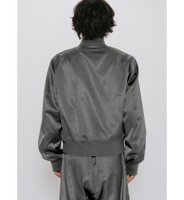 MIDIUMISOLID「MIDIUMISOLID Men&rsquo;s ブリーチサテンMA-1」|テーラードジャケット|