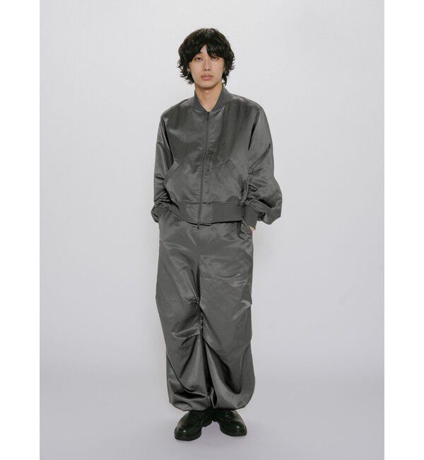 MIDIUMISOLID「MIDIUMISOLID Men&rsquo;s ブリーチサテンMA-1」|テーラードジャケット|