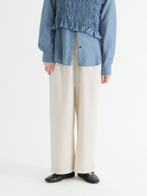 Te chichi TERRASSE「【選べる着丈】ストレートイージーパンツ」|その他|ベージュ