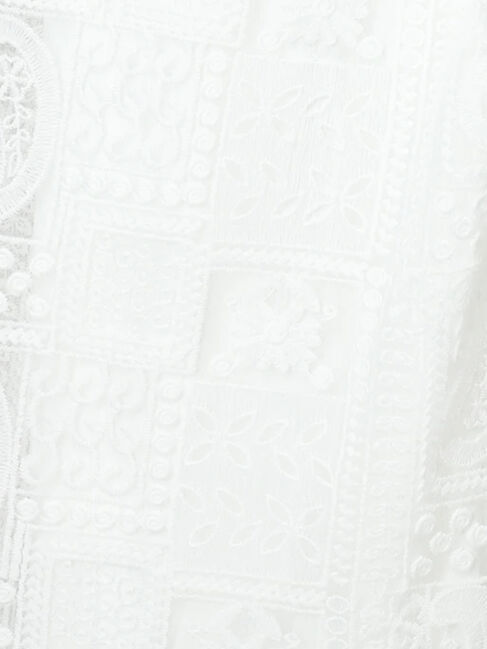 Te chichi「【Atelier ChouChou】パネルレース刺繍タックワイドパンツ(セットアップ可)」|その他|