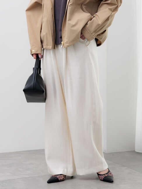 Te chichi「シャイニーワイドパンツ(セットアップ可)」|その他|