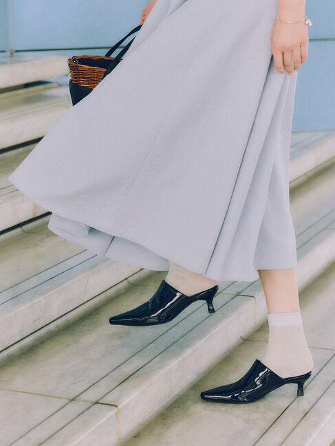 Te chichi「ポインテッドミュール」|パンプス|ブラック