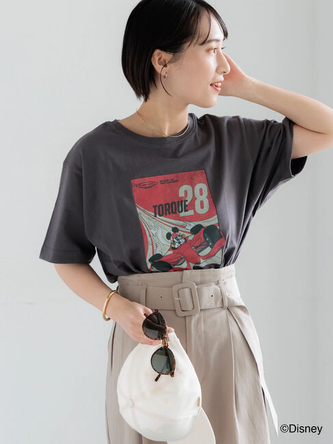 Te chichi「【Disney】MICKEY/フロントプリントTシャツ」|Tシャツ・カットソー|