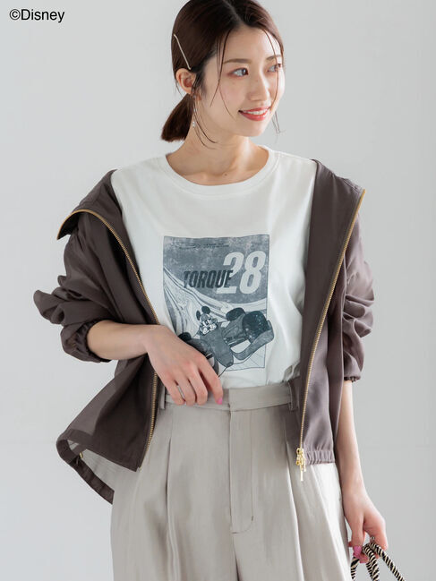 Te chichi「【Disney】MICKEY/フロントプリントTシャツ」|Tシャツ・カットソー|