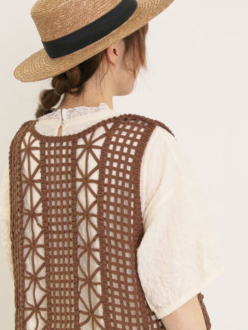 Samansa Mos2「テープベスト」|ダウンベスト・ベスト|