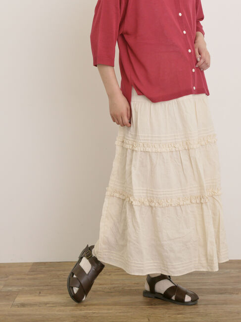 Samansa Mos2「フリルティアードスカート」|スカート|
