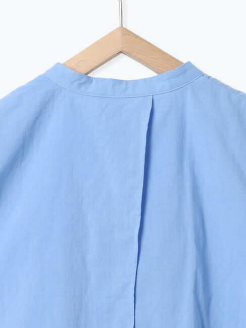 Samansa Mos2 blue「ケープブラウス」|シャツ・ブラウス|