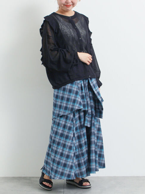 SM2「シャツ巻き風チェックスカート」|スカート|